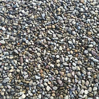 Image of Pea Gravel Decorative Stones Chippings Peacock Turfscape Gravels Aggregates for Driveway Paths Garden Maxi Bag 23KG