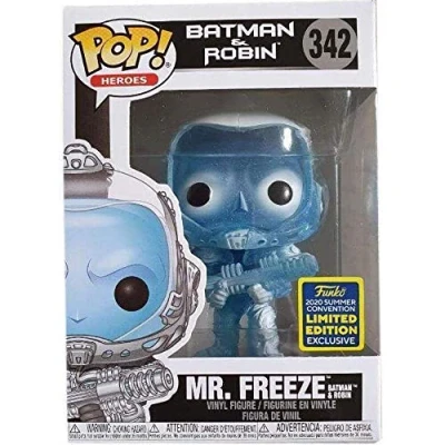 Image of Funko Pop! Heroes: Batman &amp; Robin Mr. ze Glitter Version #342 SDCC 2020 Shared Summer Convention Exclusive Pop Vinyl Figure Rare
