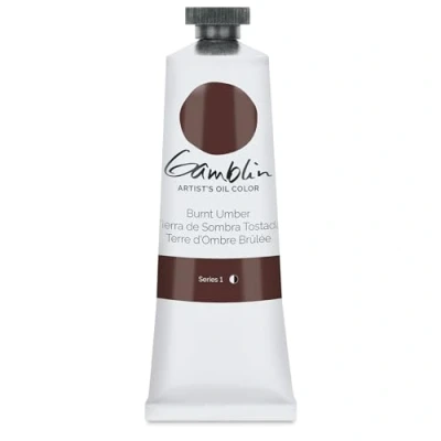 Image of Gamblin Artist&#039;s Oil Colours burnt umber 37 ml
