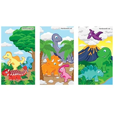 Image of Henbrandt 6x Mini Dinosaur Notebooks Kids Children’s Stationery for Girls and Boys Home School Classroom Prize Loot Bag Filler Party Favour