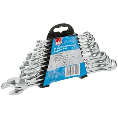 Image of Hilka 17161102 11PC Combi Spanner Set Metric, Clear