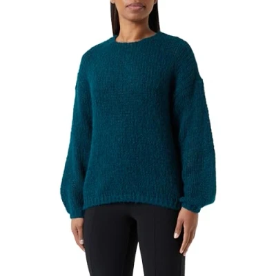 Image of Bestseller A/S Women&#039;s Onlnordic Life Ls O Neck KNT Noos Sweater, Dark Sea, L