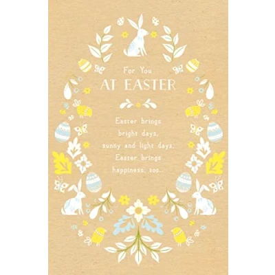 Image of Easter Brings Bright Days Foiled Greeting Card Greetings Cards 656716