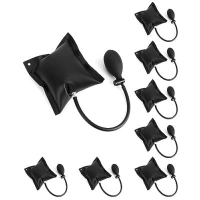 Image of QWORK® 8 Pack Air Wedge Pump Wedge, Inflatable Lifting Cushion for Door Window Installation and Car Repair