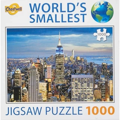 Image of Cheatwell Games World&#039;s Smallest 1000 Piece Puzzle New York, Red