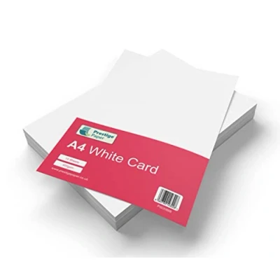 Image of Prestige Thick A4 White Card Craft/Crafting 400gsm 10 Sheet Pack
