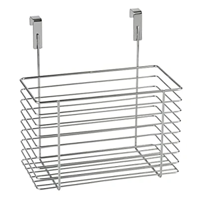 Image of WENKO 2346100 Clipon basket Big, Metal Chrome plated, 24 x 24.5 15 cm,