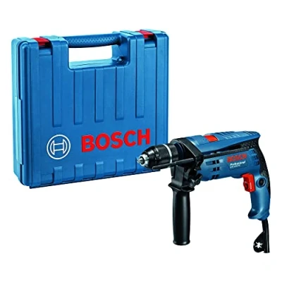 Image of Bosch Professional Corded Impact Drill GSB 1600 RE (240V, 701W, incl. Keyless chuck 13 mm, Depth stop 210 Carrying Case)