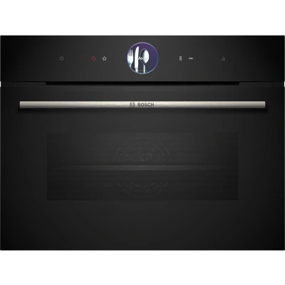 Image of Bosch CSG7361B1 Serie 8 Built In Compact Oven With Steam Function Black