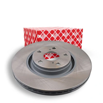 Image of 4351205090 Brake disc FEBI BILSTEIN 108551 Front Axle 320mm 26mm 5 Hole 114,3mm internally vented Coated TOYOTA: Avensis III Estate