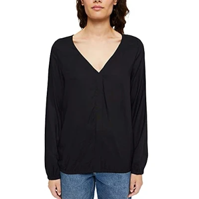 Image of ESPRIT Women&#039;s 991cc1f313 Blouse, 001/Black, M