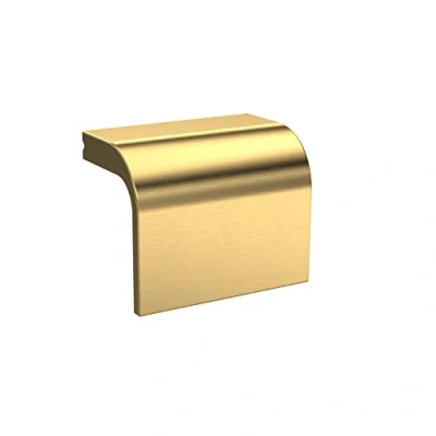 Image of Nuie H312 Handles Modern Bathroom Designer Square Drop Furniture Handle, 32mm Centres, 32mm, Brushed Brass