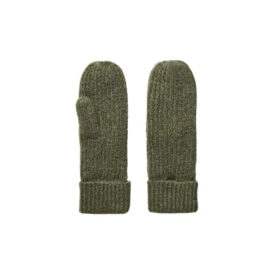 Image of PIECES Women&#039;s Pcpyron New Mittens Noos Bc, Deep Lichen Green, One Size