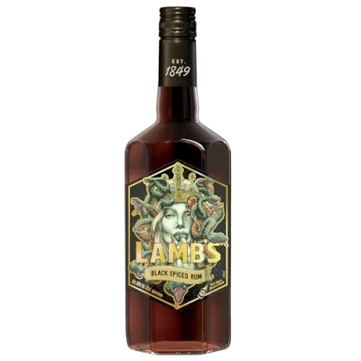 Image of Lamb&#039;s Black Spiced Rum, 70cl