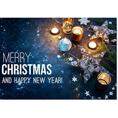 Image of doodlecards Pack of 10 Christmas Cards and Envelopes Merry Christmas. Printed in UK, Premium Quality &amp; 100% Recyclable.