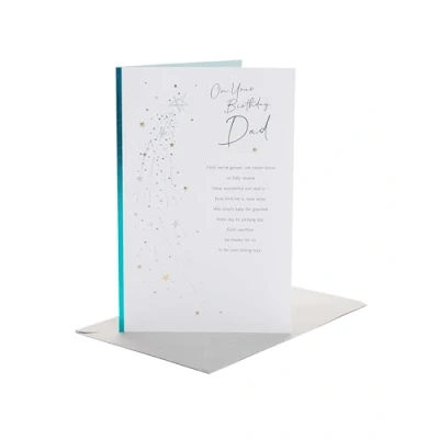 Image of UK Greetings Birthday Card for Dad Shooting Star Design, 165x254mm