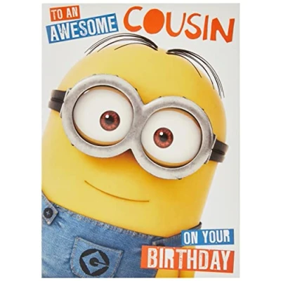 Image of Despicable Me Cousin Birthday Card