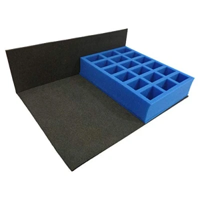 Image of KR Multicase Tray: 18 compartments 52mm x 32mm, 51mm deep (half width tray 255mm 190mm)