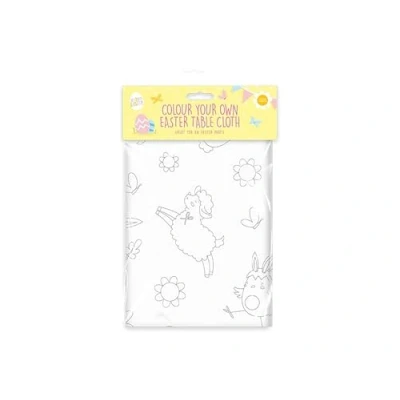 Image of Gem Imports Colour Your Own Paper Easter Table Cloth 183cm x 130cm Décor Decorations For Kids Egg Make Craft Set