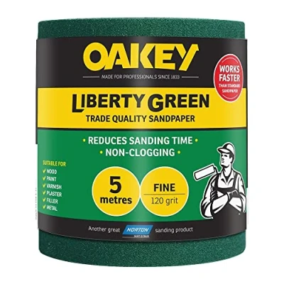 Image of Liberty Green Sanding Roll 115mm x 5m Fine 120g