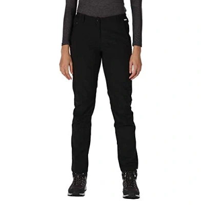 Image of Regatta Women&#039;s Breathable Dayhike Trousers IV Black, Size: 8 R