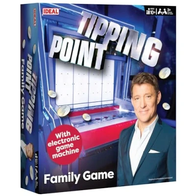 Image of IDEAL Tipping Point game: with electronic Machine and all new questions Family TV Show Board Game For 3+ Players or teams Ages 10+