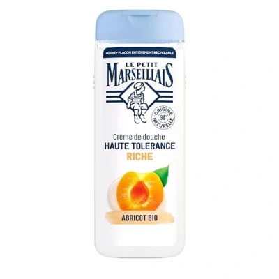 Image of Le Petit Marseillais High Tolerance Rich Shower Cream Organic Apricot 400ml
