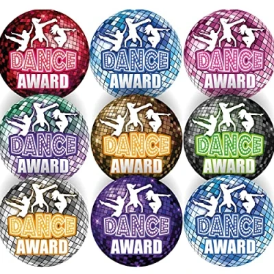Image of 144 Dance Awards 30mm Glossy Reward Stickers for Teachers &amp; Parents