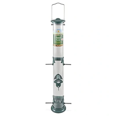 Image of Walter Harrison&#039;s Green Die Cast Wild Bird Seed Hard Wearing Hanging Feeder Large 51 cm