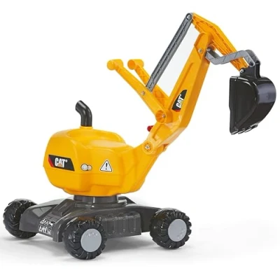 Image of ROLLY TOYS S2642101 Caterpillar Mobile 360 Degree Excavator, Yellow,102 x 43 74 cm