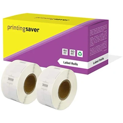 Image of Printing Saver 2X 11353 12 x 24 mm Compatible Multipurpose Labels Rolls (1000 per Roll) for LabelWriter 310 320 330 4XL 400 450 Turbo/Twin Turbo/Duo &amp; Seiko SLP Label Printers