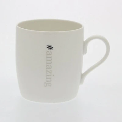 Image of Little Dish Co Fine Bone China Mug Hashtag &#039;# amazing&#039;
