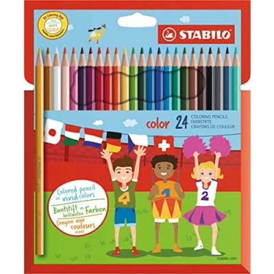Image of Colouring Pencil STABILO color Pack of 24 Assorted Colours
