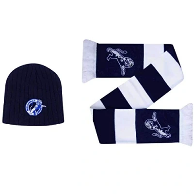 Image of Millwall Lions Winter Beanie Hat &amp; Bar Scarf Gift Set (100% Acrylic)