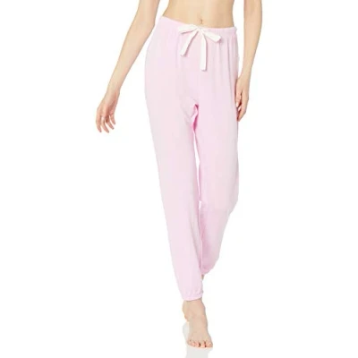 Image of Amazon Essentials Women&#039;s Lightweight Lounge Terry Jogger Pyjama Bottom (Available in Plus Size), Light Pink, S
