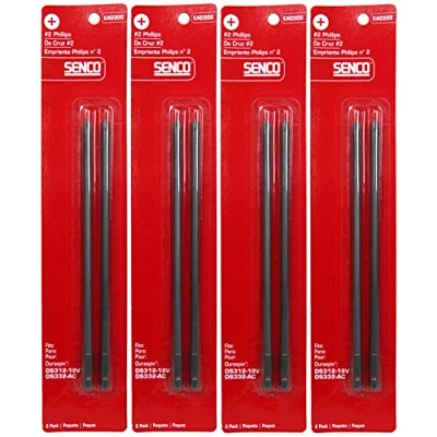 Image of Senco EA0300 #2 Phillips Drive Bits Duraspin Technology Integrated Auto Feed Screw System (4 2 Packs)