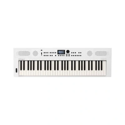 Image of Roland GO:KEYS 5 Music Creation Keyboard 61 Note ZEN Core Engine with Over 1000 Onboard Sounds Built In Stereo Speakers Mic Input Bluetooth Audio/MIDI Support, White