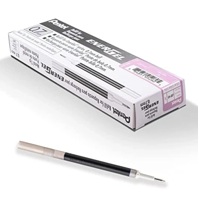 Image of Pentel LR7 V3X Refill for EnerGel Pens 0.7 Ball = 0.35 mm Line Width Pack of 12 Lilac