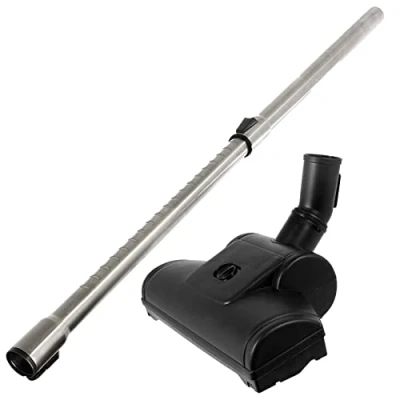 Image of Spares2go Vacuum Telescopic Extension Rod + Turbo Floor Head 35mm compatible with Miele C1 C2 C3 Powerline