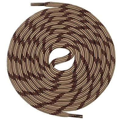 Image of Mount Swiss© Hiking and Work Boot Laces Extra Strong Round Polyester Diameter 5 mm Length 70 220 cm brown Braun/Beige M2