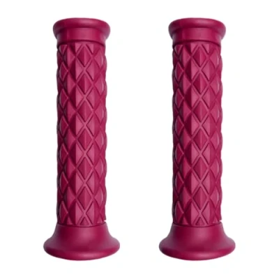 Image of Motorcycle Handlebar Grips Motorbike Hand Grip Universal 7/8 inch 22mm CNC Aluminum Handle Bar Replacement Red