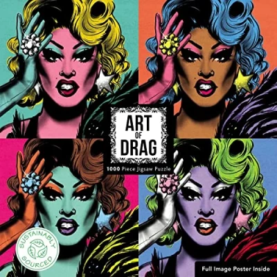 Image of Adult Sustainable Jigsaw Puzzle Art of Drag: 1000 Pieces. Ethical, Sustainable, Earth Friendly