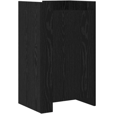 Image of vidaXL Sideboard Black Oak 45x35x75 cm Engineered Wood
