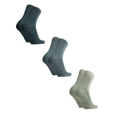 Image of DANISH ENDURANCE Bamboo Socks, Breathable Anti Sweat Antibacterial, for Men &amp; Women, Unisex, 3 Pack, Grey 13 15