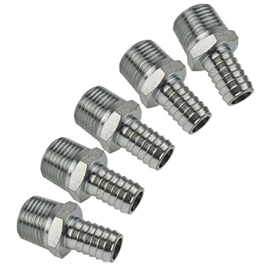 Image of 3/8&quot; BSP Thread Hose Tail for 1/2 Pipe/Hose Connector Air Fitting 5 Pack FT054