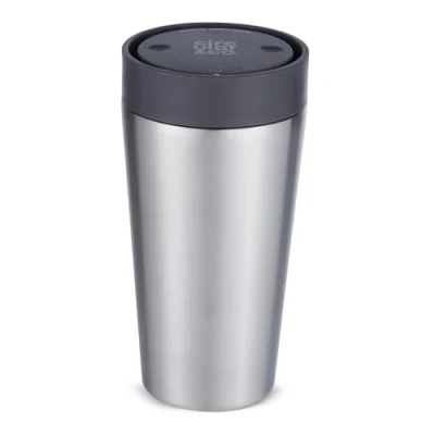 Image of Circular &amp; Co Thermal Stainless Steel Travel Mug 12oz/340ml Insulated Reusable Coffee Cup 100% Leakproof Lockable 6 Hours Hot/Cold Push Top, One Hand Open, 360 Drinking Tumbler