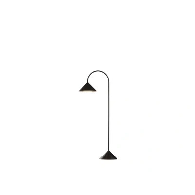 Image of FRANDSEN LED floor lamp Grasp, black, height 72 cm, metal