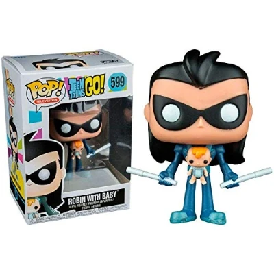Image of Funko Pop! Television: Teen Titans Go Robin With Baby #599