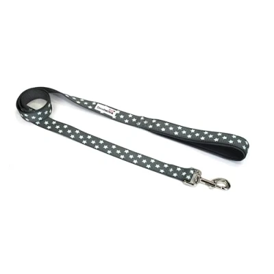 Image of Doodlebone Padded Lead, Grey Stars Glow in the Dark, 25mm