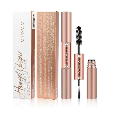 Image of O.TWO.O Miracle 2 in 1 Waterproof Black Mascara With Lengthening Fibres, 8g